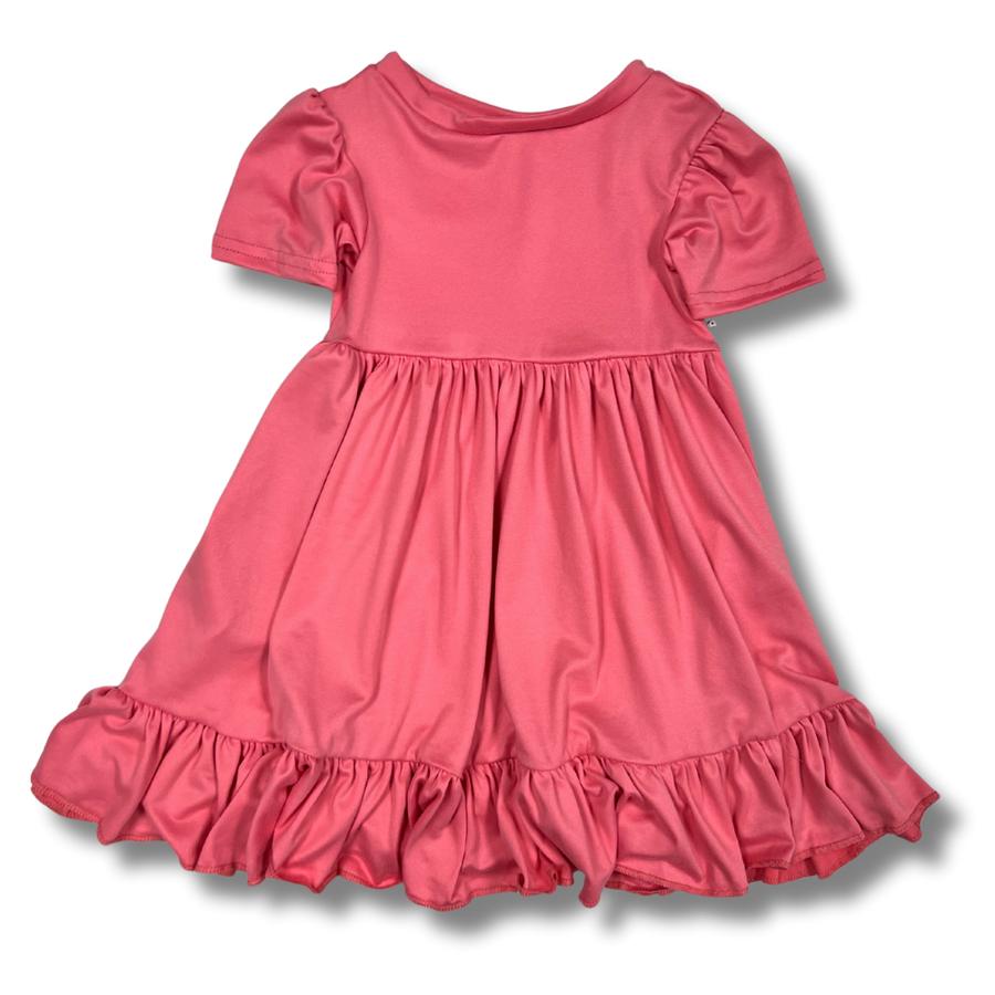 Twirl Dress - Jelly Bean Pink