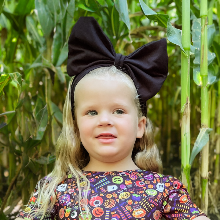 Big Bow Headband - Basic Black