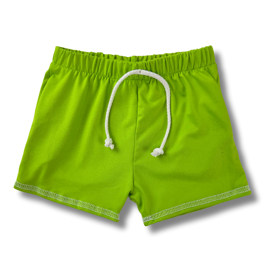 Jogger Shorts - Lime Green