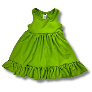 Tank Twirl Dress - Lime Green