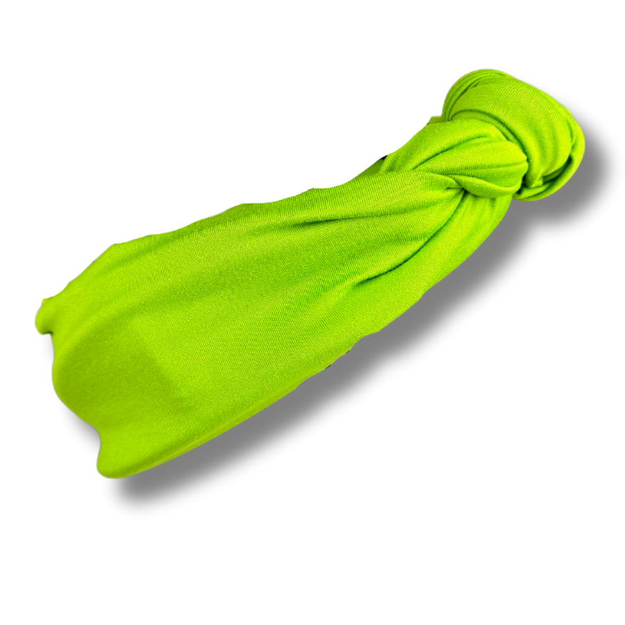 Tie-On Headband - Lime Green