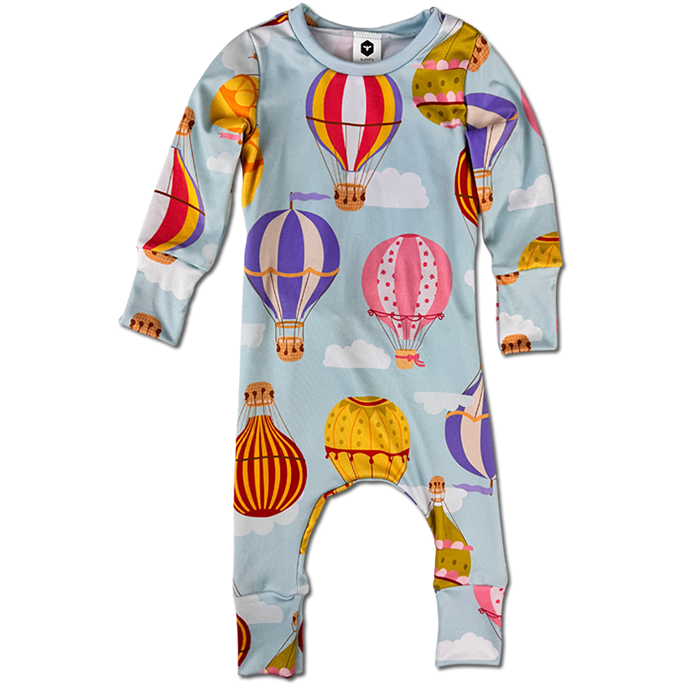 Long Sleeve Romper - Up, Up And Away