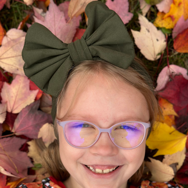Big Bow Headband - Olive