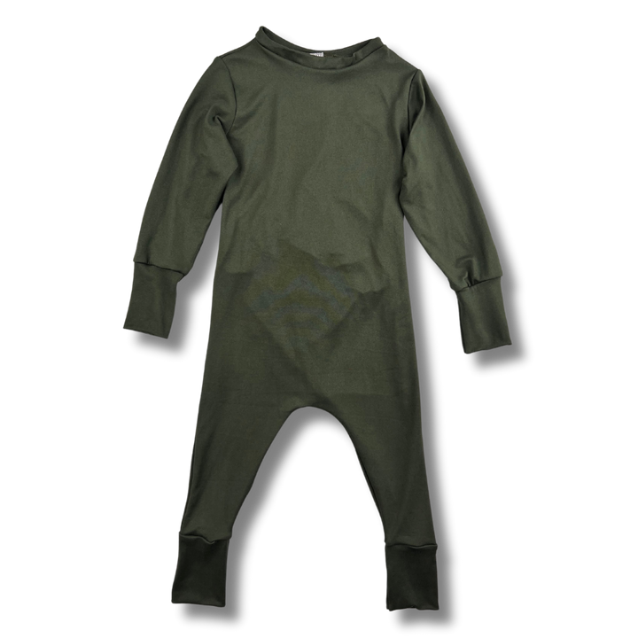 Long Sleeve Romper - Olive