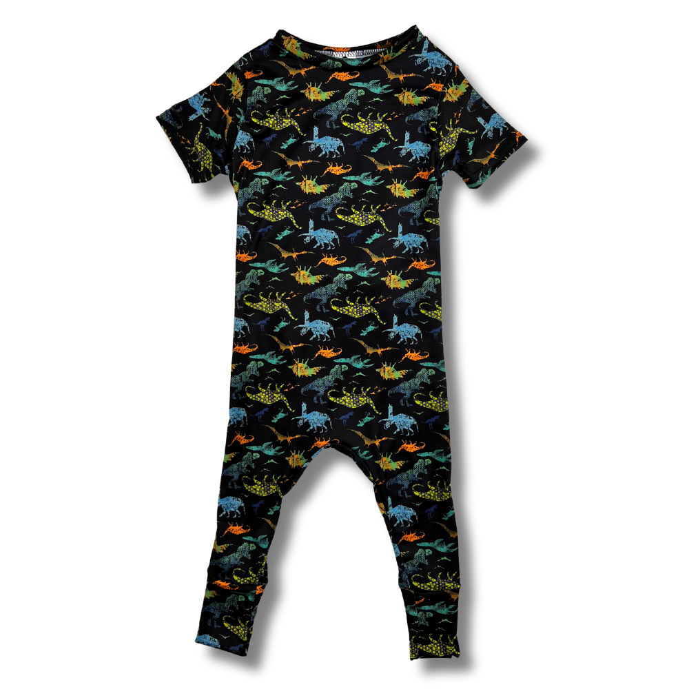 Short Sleeve Romper - Prehistoric