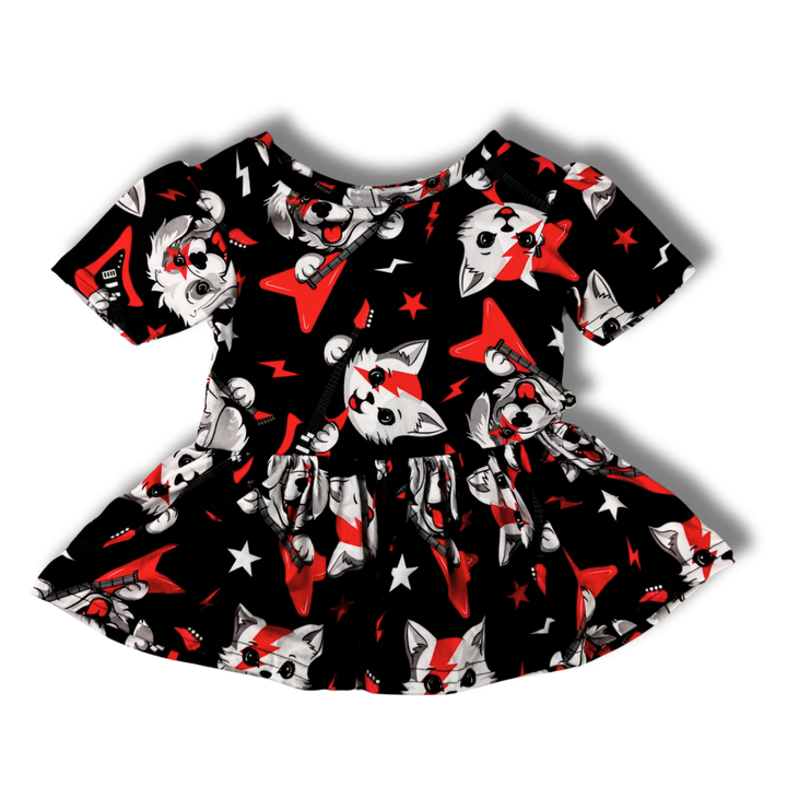 Short Sleeve Peplum Top - Ruffstar