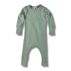 Naturals - Long Sleeve Romper - Sage