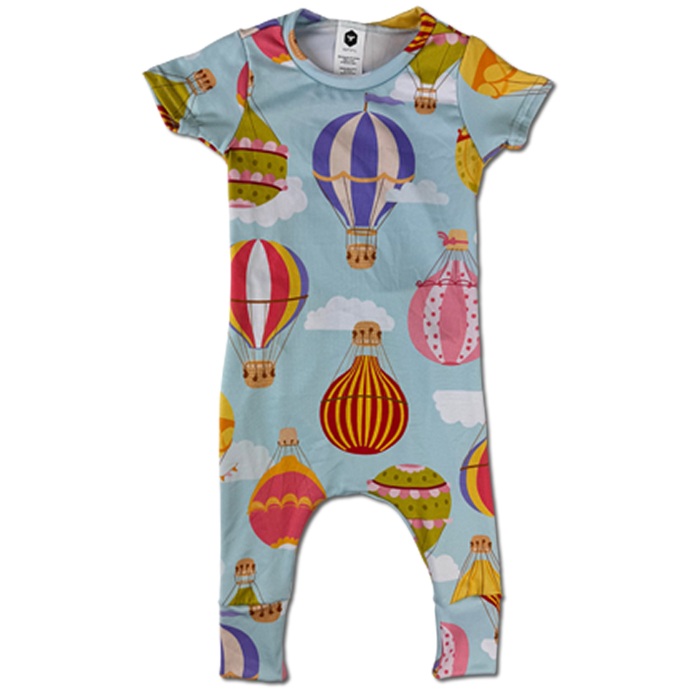 Short Sleeve Romper - Up, Up And Away