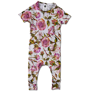 Short Sleeve Romper - Rosemarie