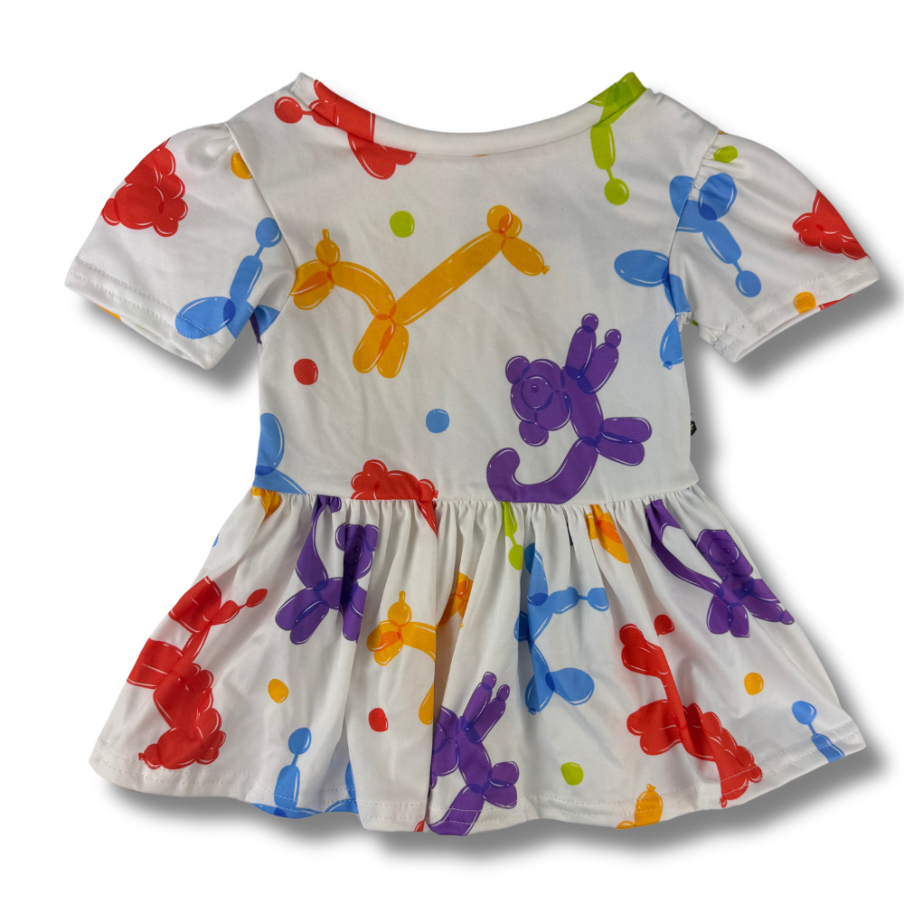 Short Sleeve Peplum Top - Pop Of Fun