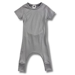 Short Sleeve Romper - Silver