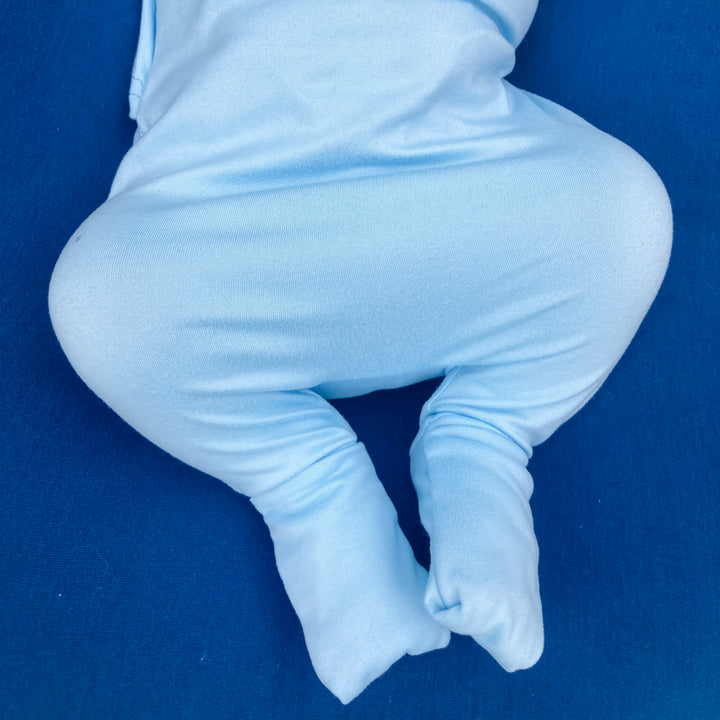 Long Sleeve Romper - Sky