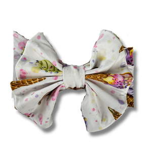 Big Bow Headband - Sweet Swirls