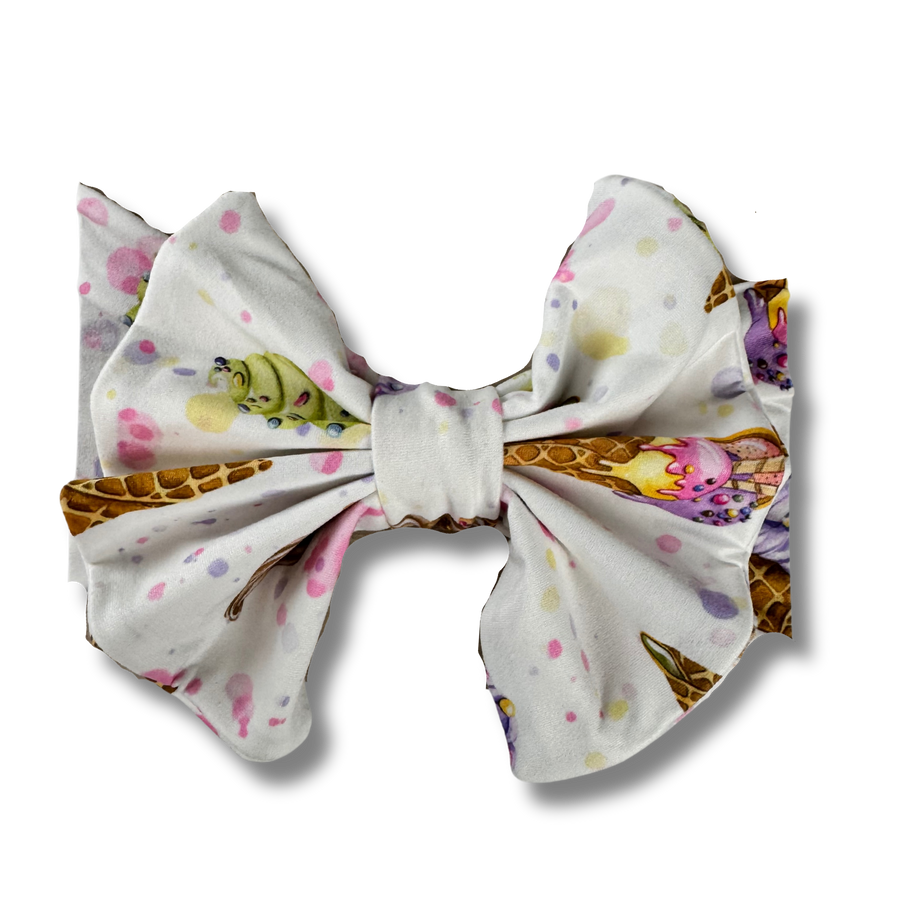 Big Bow Headband - Sweet Swirls