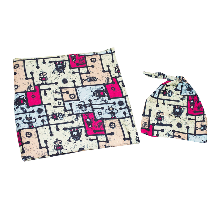 Stretch Swaddle Set  -  Androids