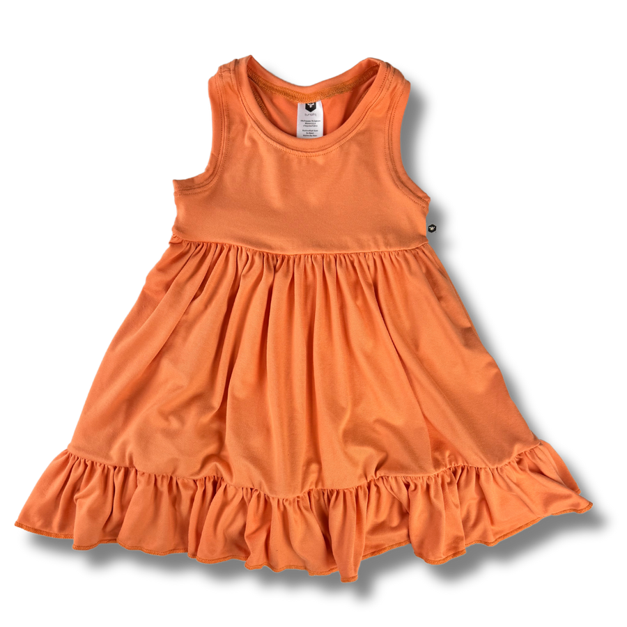 Tank Twirl Dress - Tangerine