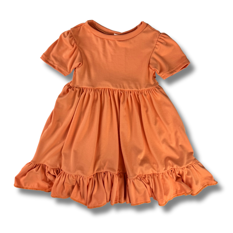 Twirl Dress - Tangerine