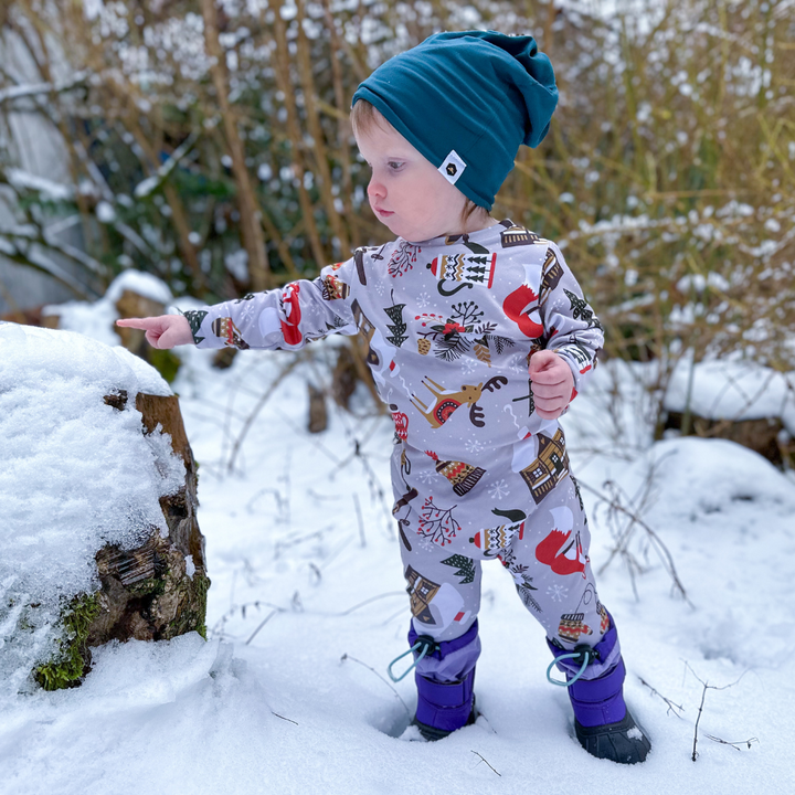 Long Sleeve Romper - Cozy Chalet