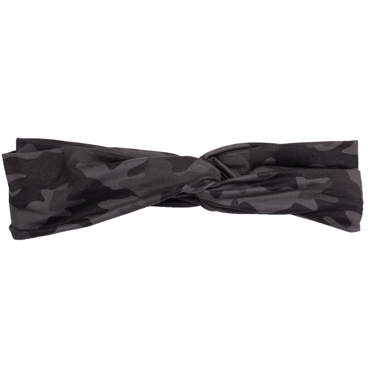 bumblito - adult headband - Incognito adult headband - black camouflage stretchy headband - matching kids and adult headband
