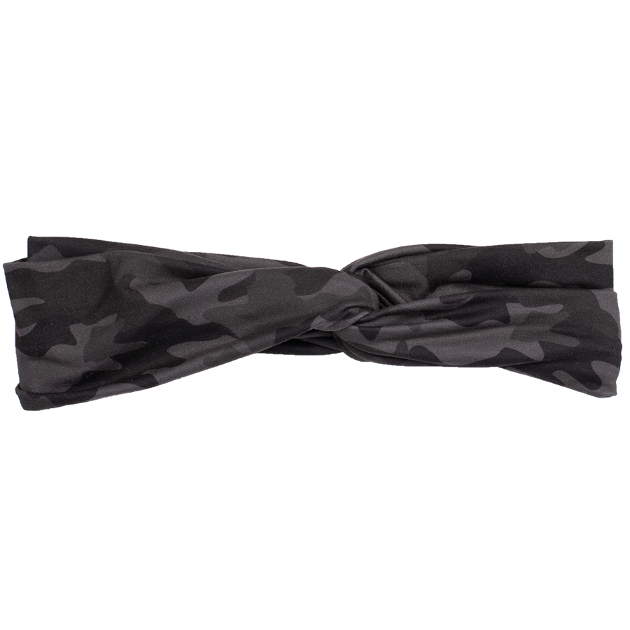 bumblito - adult headband - Incognito adult headband - black camouflage stretchy headband - matching kids and adult headband