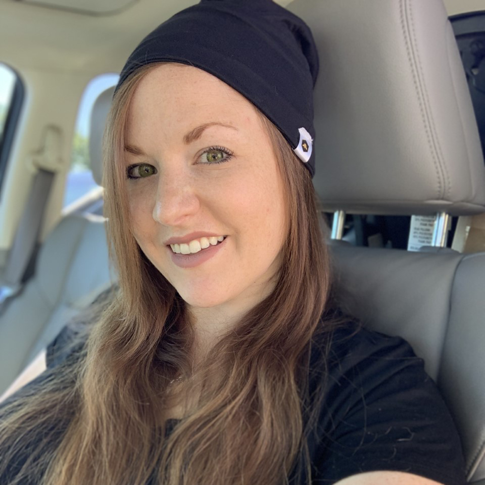 bumblito - beanie - Basic Black - multi use beanie - soft and stretchy beanie headband - open top beanie - cute adult beanie - solid black adult size beanie
