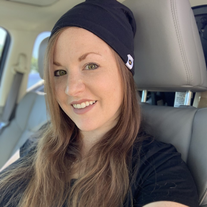 bumblito - beanie - Basic Black - multi use beanie - soft and stretchy beanie headband - open top beanie - cute adult beanie - solid black adult size beanie
