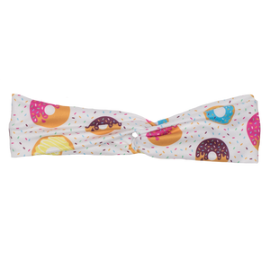 bumblito - adult headband - Sprinkles - Donut print stretchy adult headband