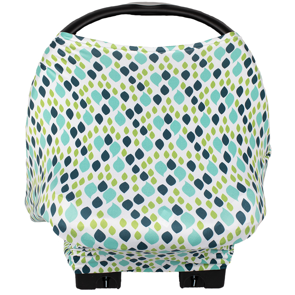 bumblito - Bee Covered multi-use cover - Raindrops print - Nursing breastfeeding cover - Car seat cover - multi use cover - made in the United States