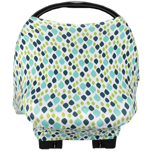 bumblito - Bee Covered multi-use cover - Raindrops print - Nursing breastfeeding cover - Car seat cover - multi use cover - made in the United States