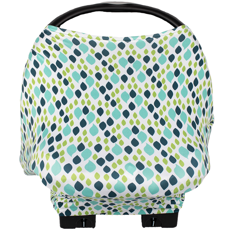 bumblito - Bee Covered multi-use cover - Raindrops print - Nursing breastfeeding cover - Car seat cover - multi use cover - made in the United States