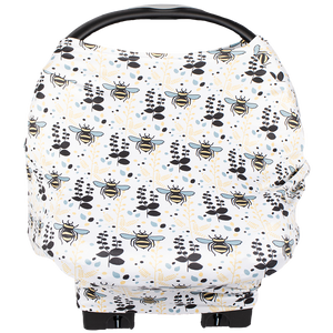 bumblito - Bee Covered multi-use cover - Rory print -Bumble bee print - Nursing breastfeeding cover - Car seat cover - multi use cover - made in the United States