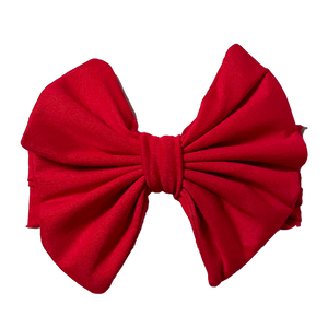 Big Bow Headband - Cherry Red