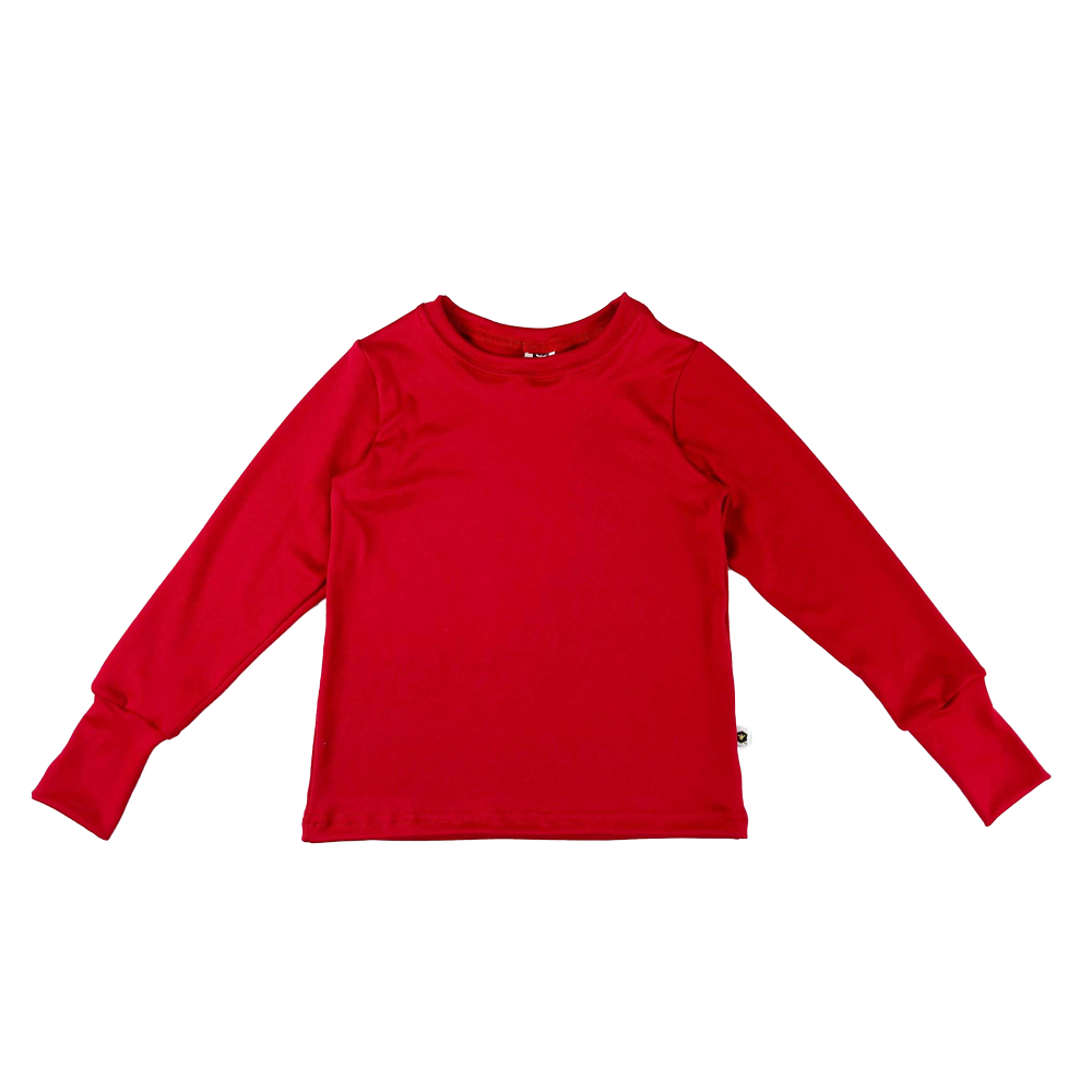 Long Sleeve T-Shirt - Cherry Red