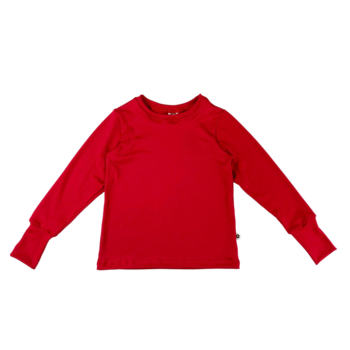 Long Sleeve T-Shirt - Cherry Red