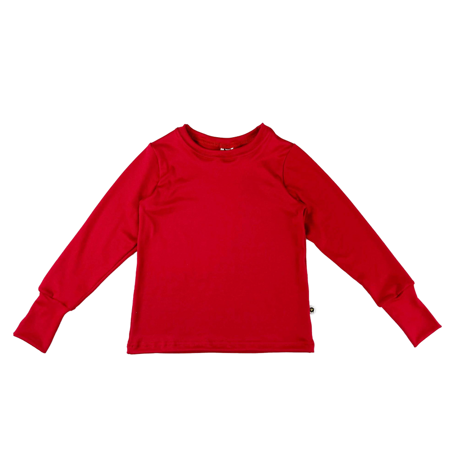 Long Sleeve T-Shirt - Cherry Red