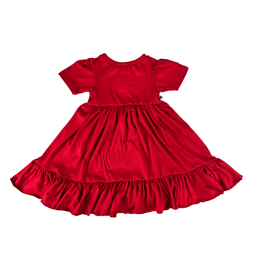 Twirl Dress - Cherry Red