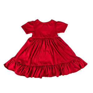 Twirl Dress - Cherry Red