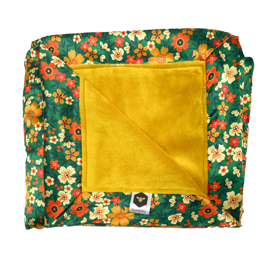 Bee Luxe Satin Blanket - Hazel