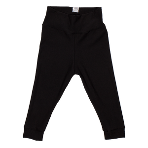 bumblito - leggings - Basic Black print - Toddler leggings - solid black baby and toddler leggings - soft and stretchy baby leggings 