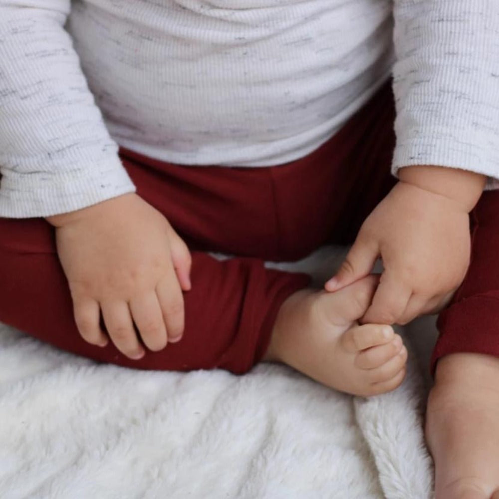 bumblito - Leggings - Burnt Sienna - baby and toddler soft and stretchy leggings