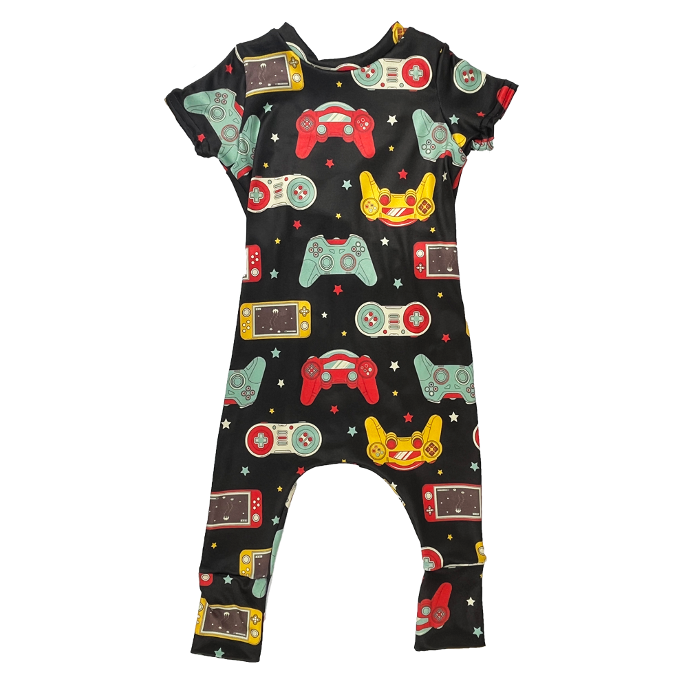 Short Sleeve Romper - Level Up