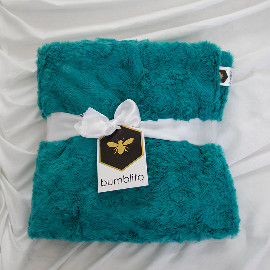 Baby Bee Luxe Blanket Plush - Mallard