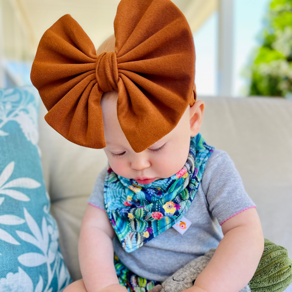 Big Bow Headband - Mocha