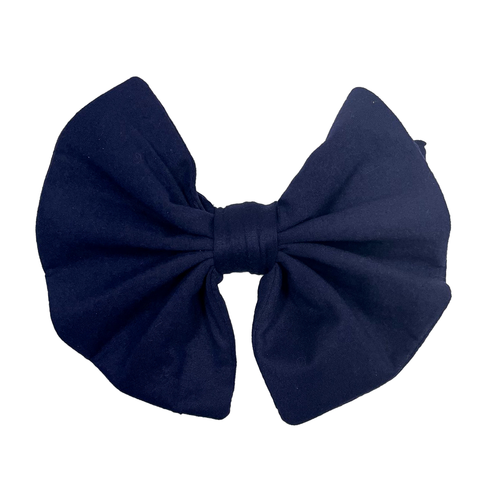 Big Bow Headband - Navy