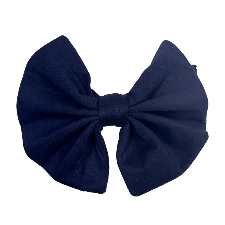 Big Bow Headband- Navy
