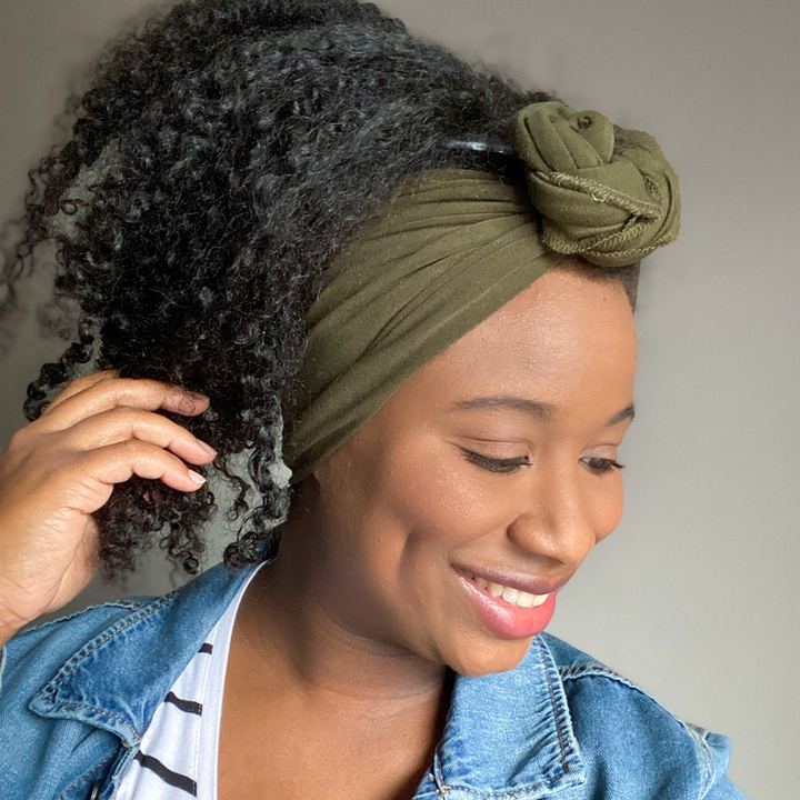 Tie-On Headband - Olive