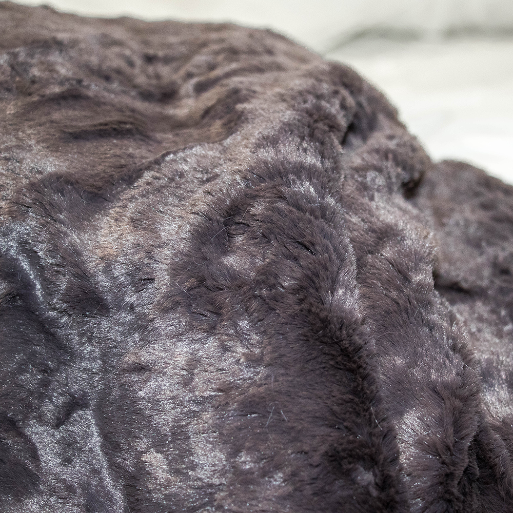 bumblito - baby bee luxe plush blanket - Pewter color - baby blanket - toddler blanket - soft heavy luxurious blanket