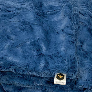 Bee Luxe Plush Blanket - Chambray