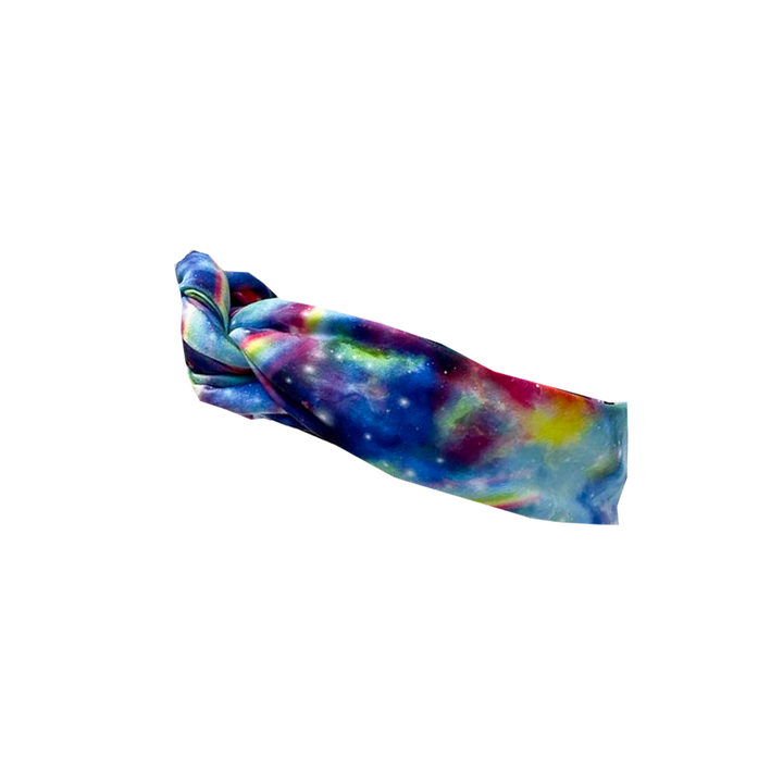 Tie-On Headband - Rainbow Galaxy