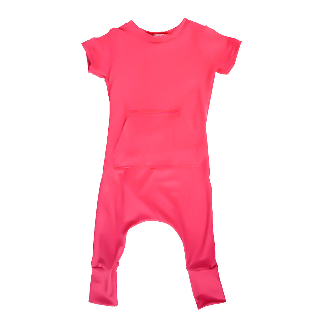 Short Sleeve Romper - Strawberry